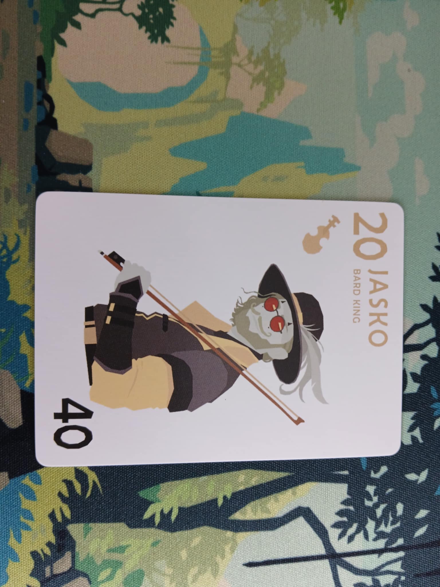 A photo of Jasko, a Violinist and the bard boss of Mission 1